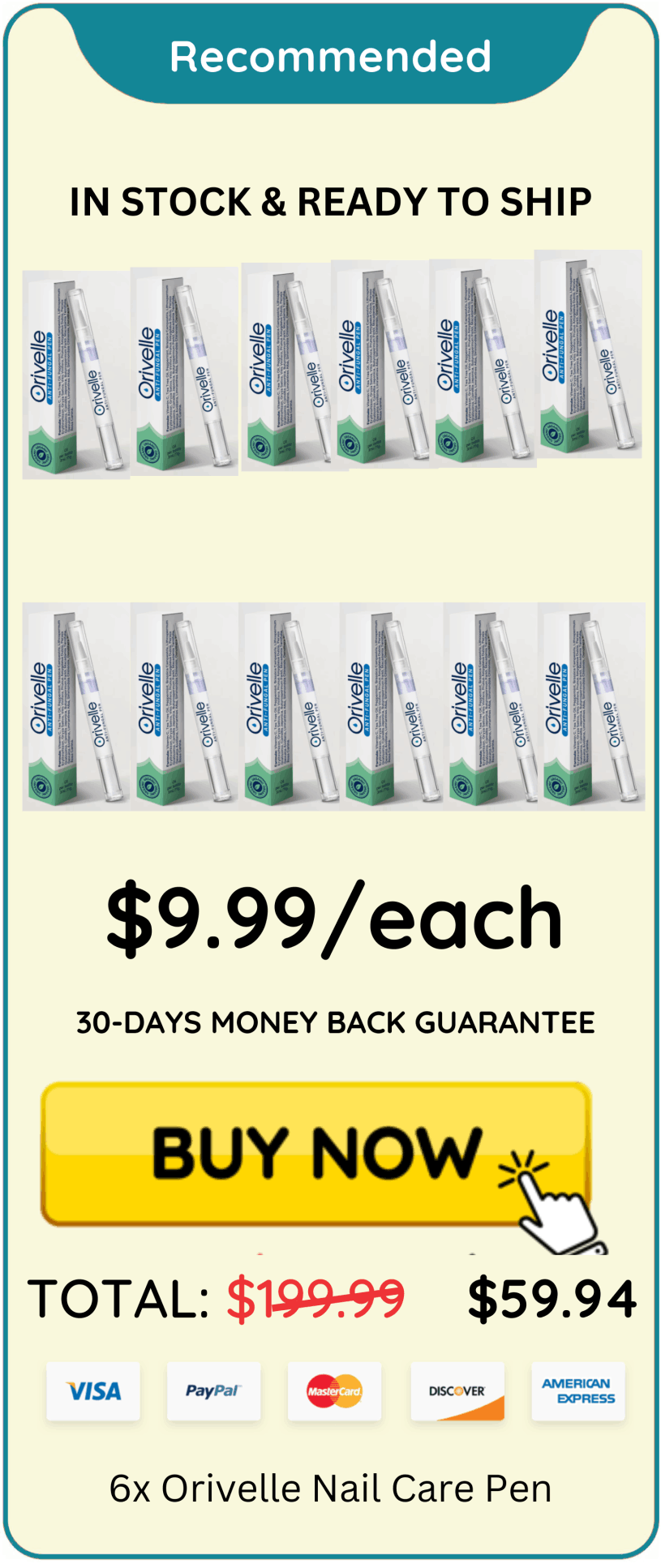 Orivelle Nail Fungus Pen offer price